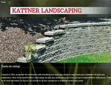 Tablet Screenshot of kattnerlandscaping.com